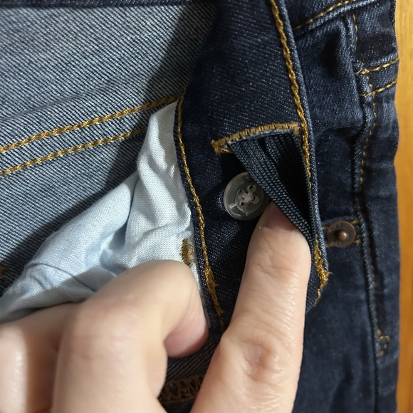 Gap Kids 16 Reg Boys Dark Blue Jeans Youth Stretch Boot Cut Adjustable Waist EUC - Picture 7 of 7